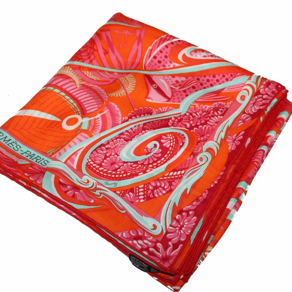 Hermes DE LA MER AU CIEL shawl